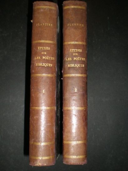 null PLANTIER. Etudes littéraires sur les Poètes bibliques.

Paris, Giraud,1865,...