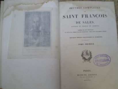 null Saint François de SALLES. Œuvres complètes.

Paris, Bethune, 1836, 4 volumes...