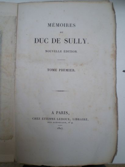 null SULLY. Mémoires du Duc de Sully.

Paris, Ledoux, 1827, 6 volumes brochés, couvertures...