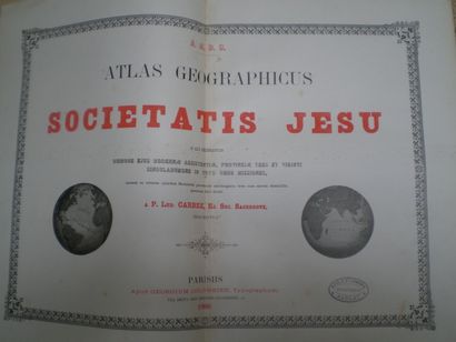null CARREZ Ludwig. Atlas Geographicus Societatis Jesu in quo delineantur quinque...