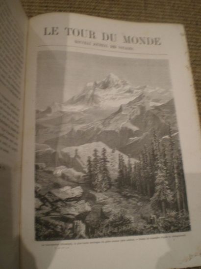 null CHARTON Edouard. Le Tour du Monde. 

Paris, Hachette, reliés demi-chagrin rouge,...
