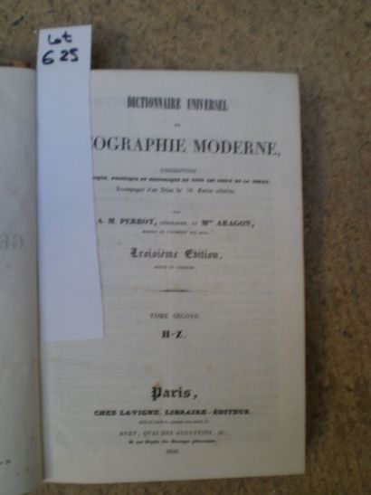 null PERROT (A. M.) et ARAGON. Dictionnaire universel de géographie moderne. Tome...