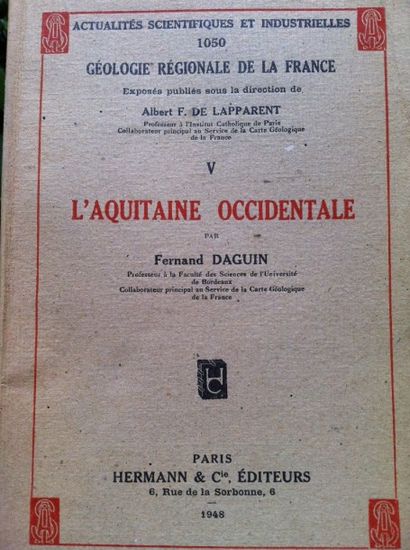 null DAGUIN (F.). L'Aquitaine Occidentale. 

Paris, Hermann, 1948, in-8 broché, 232...