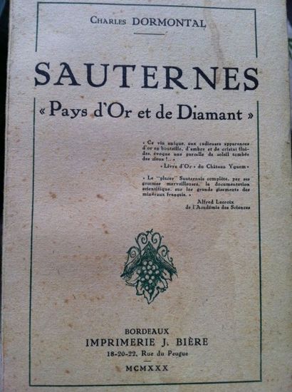 DORMONTAL (C.). Sauternes. 