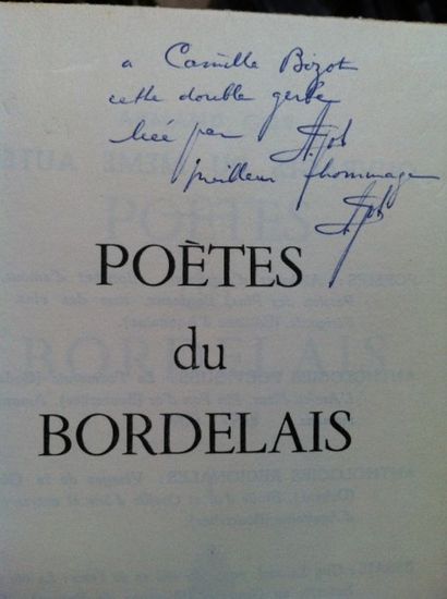 null GOT (A.). Poètes du Bordelais. 1900-1956. 

Bordeaux, 1955-1956, 2 volumes in-12...