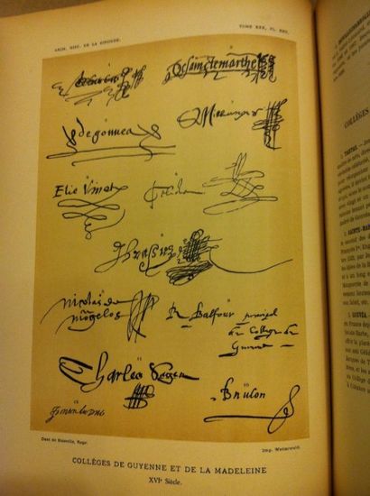 null HABASQUE (F.). Autographes de personnages ayant marqué dans l'Histoire de Bordeaux...