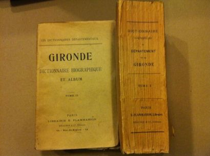 null "[JOUVE]. Dictionnaire Biographique et Album de la Gironde. 

P., Flammarion,...