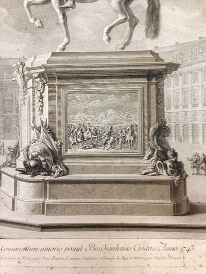 null DUPUIS Nicolas-Gabriel (1698 - 1771)

Graveur

Statue équestre de Louis XV

Eau...