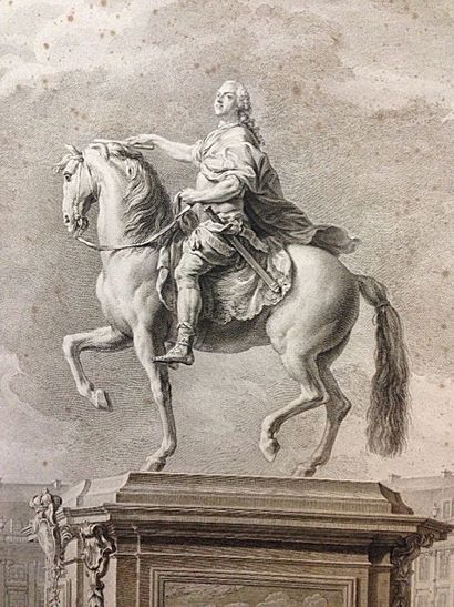 null DUPUIS Nicolas-Gabriel (1698 - 1771)

Graveur

Statue équestre de Louis XV

Eau...