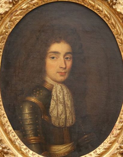null École Française du début du XVIIIème

siècle

Portrait d’homme en armure

Toile

41...