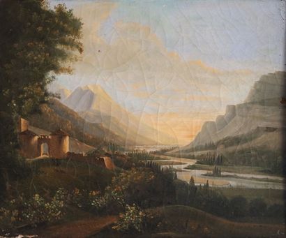 null École Française du début du XIXème siècle

Paysage de montagnes

Huile sur toile

37,5...