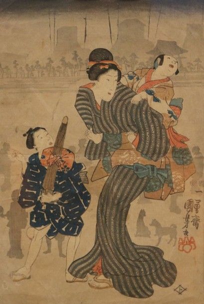 null KUNIYOSHI, Utagawa

Élégante avec son enfant sur le dos

Planche en couleurs...