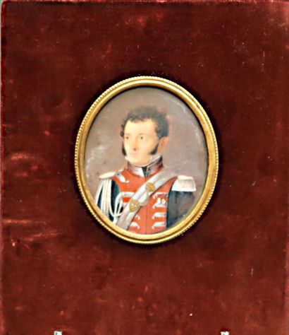 null École Française du XIXème siècle

Portrait d’un officier

Miniature sur ivoire
Epoque...