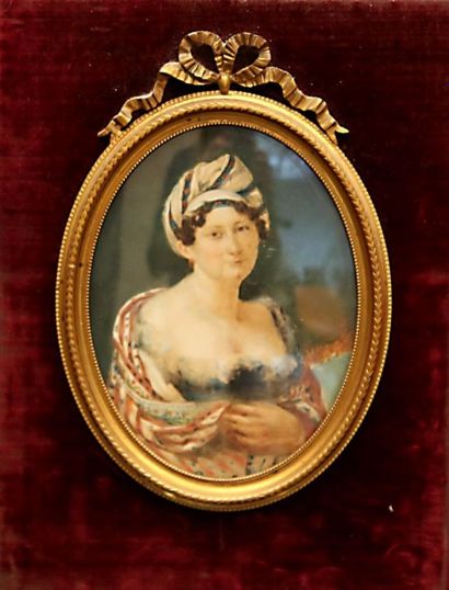 null École Française du XIXème siècle

Portrait d’une élégante drapée

Huile sur...