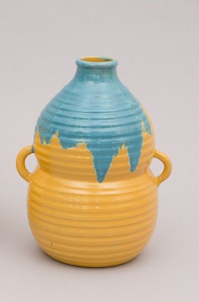 null C.A.B. (Céramique d'Art de Bordeaux) - PRIMAVERA

Vase double gourde forme balustre...