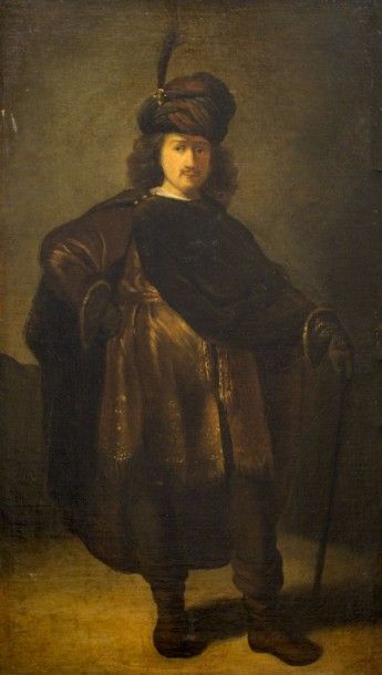 null École Hollandaise vers 1700, suiveur de

REMBRANDT (1606-1669)

Autoportrait...