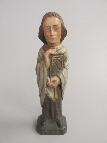 null Sculpture en bois figurant St Jean

Haut. : 26,5 cm