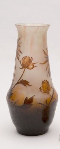 null DAUM NANCY

Important vase de forme balustre à décor

dégagé à l’acide de dalias...