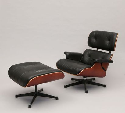 null EAMES Charles (1907-1978) et Ray (1912-

1988)

Fauteuil et son ottoman , coque...