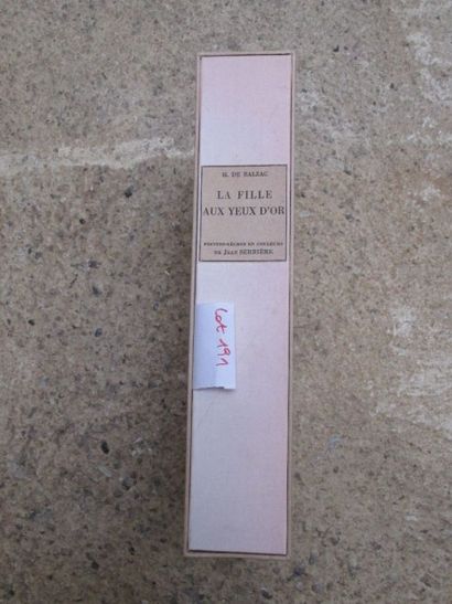 null BALZAC Honoré de. La Fille aux yeux d’Or. 

Paris, Rombaldi, 1942, in-8 en feuilles...