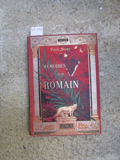 null BORY Paul. Mémoire d’un Romain. Vie privée de l’ancienne Rome. 

Tours, Mame,...