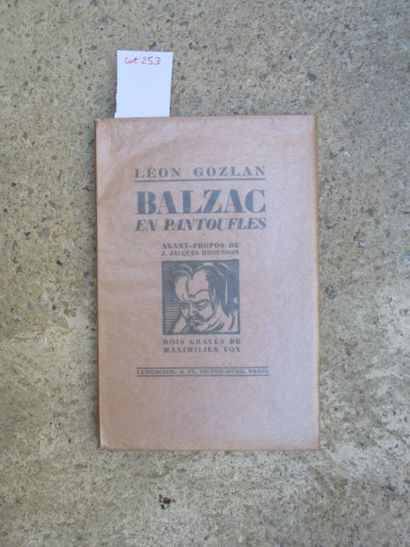 null GOZLAN Léon. Balzac en pantoufles. 

Paris, Lemercier, 1926, broché, 234 pp....