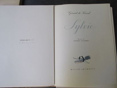 null NERVAL Gérard de. Sylvie. Milan, Selene, 1946, broché sous emboitage, illustré...
