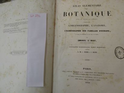 null LE MAOUT Emmanuel. Atlas élémentaire de Botanique avec le texte en regard comprenant...