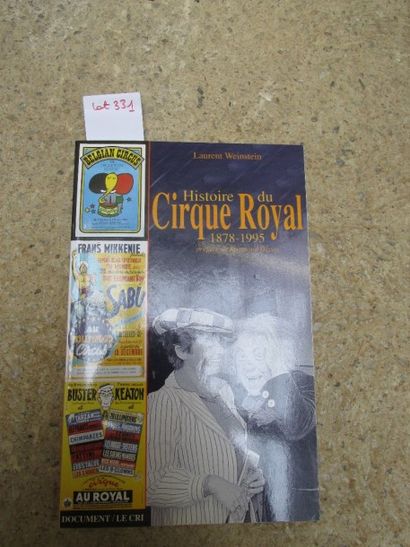 null WEINSTEIN Laurent. Histoire du Cirque Royal 1878–1995. 

Edition Le Cri, 1995,...