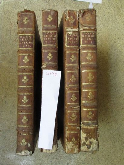null BONA Jean. 

- Epistolae Selectae.

Taurinorum, Augustae, 1755, relié plein...