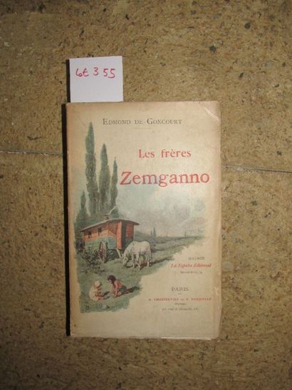 null GONCOURT Edmond de. Les Frères Zemganno. 

Paris, Lafitte, 1909, reliure en...