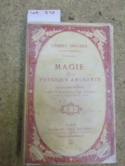 null ROBERT-HOUDIN . Magie et physique amusante. 

Paris, Calmann Lévy, 1885, broché,...