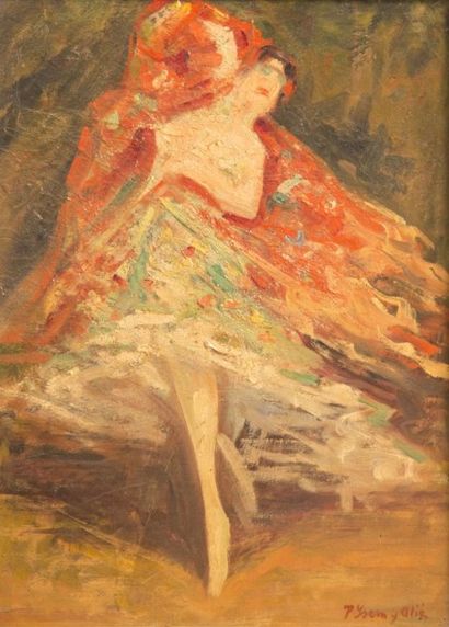 null PYSERN Y ALIE Pere (1875-1946)

Danseuse de flamenco

Huile sur panneau

Signée...
