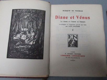 null FOUDRAS, Marquis de. - Diane et Venus.

(La chasse et l’amour en Espagne). Frontispice

et...