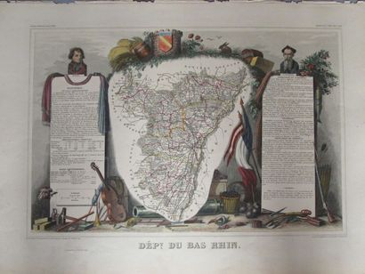 null Atlas Illustré d’après LEVASSEUR V.

Région du Nord Est n°66-67

Deux gravures...