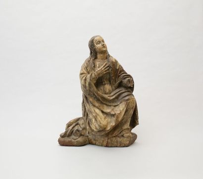 null Marie-Madeleine, un genou à terre

implorant le Ciel

Sculpture en bois sculpté...