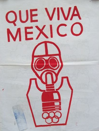 null Que Viva Mexico. 

Affiche de propagande politique de "Mai 68", favorable aux...