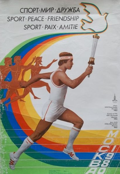 null Le Parcours de la flamme. 

Affiche des Jeux de Moscou 1980. 



Marge gauche...