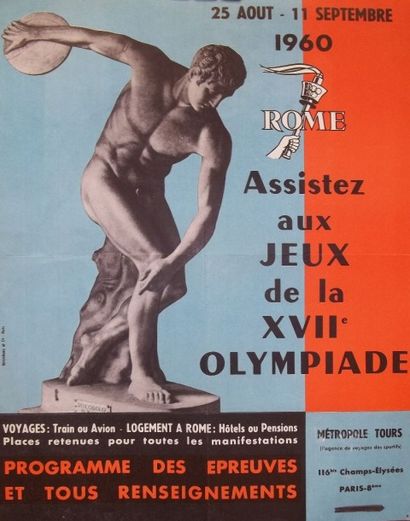 null Le Discobole

Affichette pour la XVIIe Olympiade de 1960 à Rome. 

Métropole...