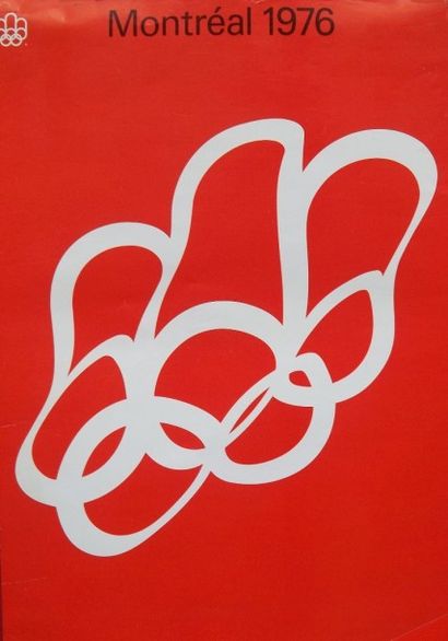 null LAROCHE Yvon. 

Affiche pour les Jeux Olympiques de Montréal. 

1976. 

84 x...