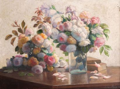 null GOUILLAUD L. (fin XIXème - début XXème)

Bouquet de fleurs sur un entablement

Huile...
