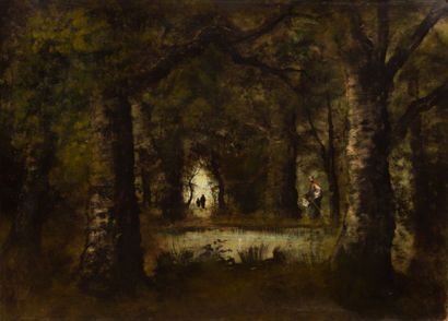 null GOURDON René (1855 -?)

Paysages en forêt animée

Paire d’huiles sur panneau.

Signées...