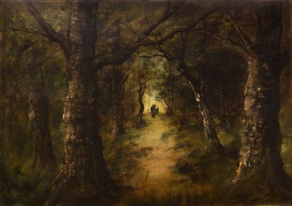 null GOURDON René (1855 -?)

Paysages en forêt animée

Paire d’huiles sur panneau.

Signées...