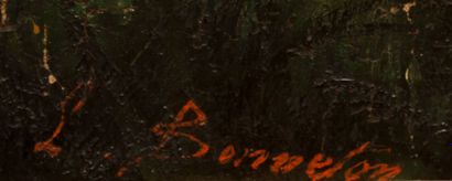 null BONNETON Louis (1851-1933)

Paysage lacustre

Huile sur toile.

Signée en bas...