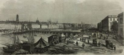 null LALANNE Maxime (1827-1886) d’après

Les quais de Bordeaux et la Place des

Quinconces...