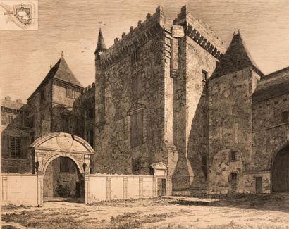 null DROUYN Léo (1816-1896) d’après

Château de Vayres

Eau forte contrecollée sur...
