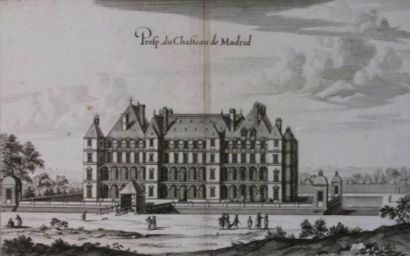null MERIAN Matthäus (1593-1650) d’après

Château de Madrid

Eau-forte

XVIIème siècle

(pliure,...