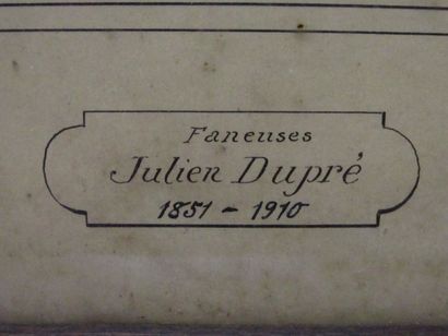 null DUPRE Julien 

Fanneuses

Dessin avec rehauts de blanc

Signé en bas à droite

32...