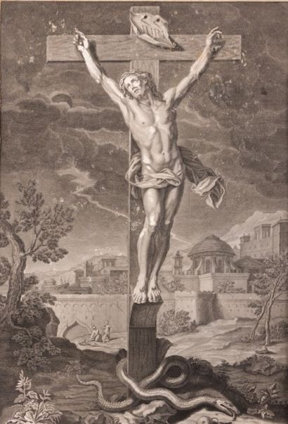 null École française du XVIIIème siècle

Christ en croix

Eaux fortes (taches et...