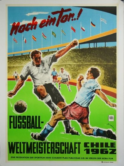 null WEISSE H. 

Affiche "Noch ein tor..! Fussball Chile 1962". 

Joseph Deschler...